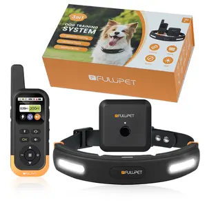 Wireless Dog Fence System/Receiver Adjustable Radius,3-in-1,Real-Time Distance Monitoring,No Subscription,IPX7 Waterproof