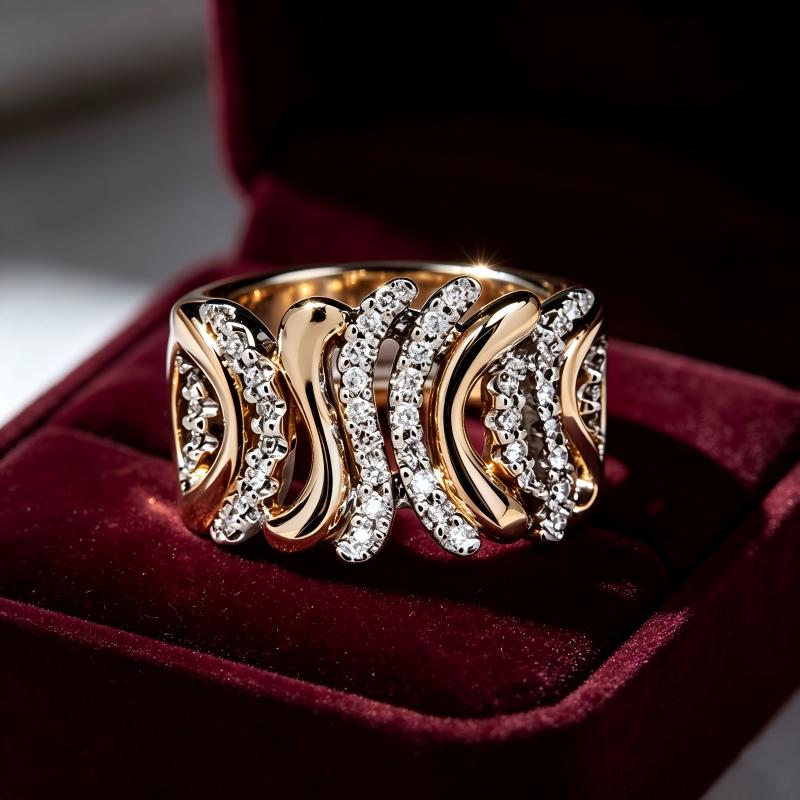 High-Quality Luxurious Men's Square Shape Golden Metal Coating Fashion Engagement Ring - Stackable, Bold CZ Shine, Hip-Hop Style Costume Jewelry for Daily Wear, Anniversary, Wedding Ring Sets Trendy Jewellery Accessories Stackable Rings