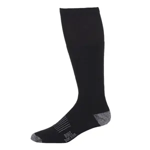 0497001 Boot Doctor Men's Over the Calf Boot Socks- Black- 2 pair pack