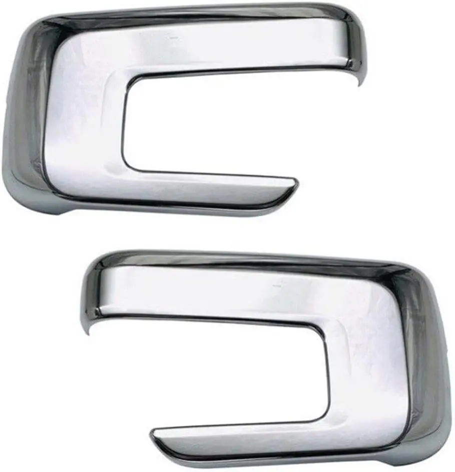 Triple Chrome Plated Door Mirror Covers with Signal Cutout Compatible with 2021-2023 F-150