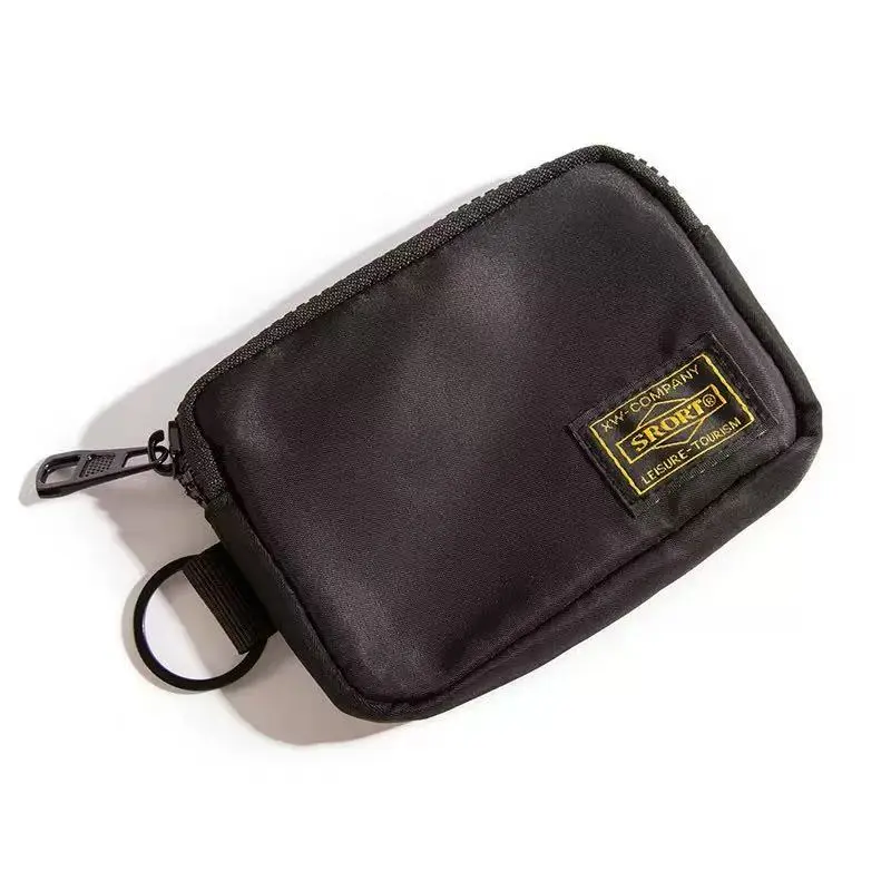 Japanese-style fashion small hanging bag, workwear-style coin purse, casual and versatile for men and women, headphone pouch, personalized mini bag, key pouch