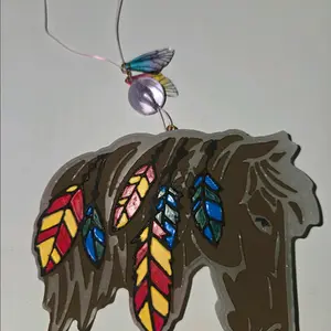 Desert Cactus Scented Brown Glow in the Dark Horse Car Freshie