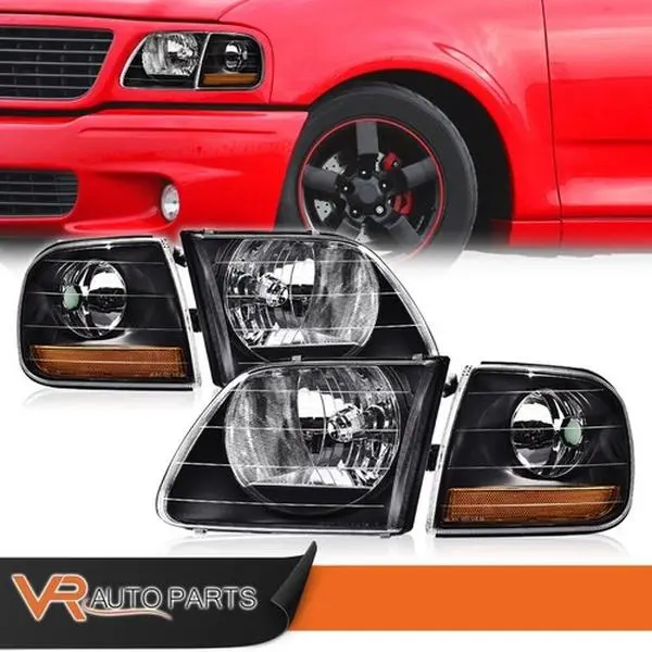 Lightning Style Headlights & Corner Parking Lamp Fit For 97-03 F-150 Expedition