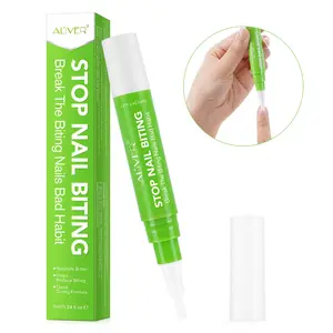Aliver Bitter Nail Water, Reduces Nail Biting Habit, Easy Application, Child Safe, Plastic Material, Liquid Form, Nail Care, Nail Solution