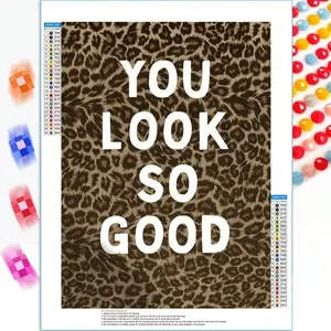 DIY Diamond Painting Kit with Multiple Size Options (11.81X15.75 inch) Set Leopard Poster, Wall Art Painting, Home Decor, Print Bedrooms Design Retro Prints, Fully Round Mosaic Handmade Art, Perfect for Home Decor Birthdays Hobby Gifts, Creative Ideas