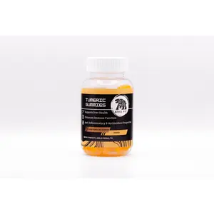 Griz Fit Turmeric Gummies - Supports Liver Health Enhances Immune Function Anti-Inflammatory & Antioxidant Properties Natural Joint Health Boosters