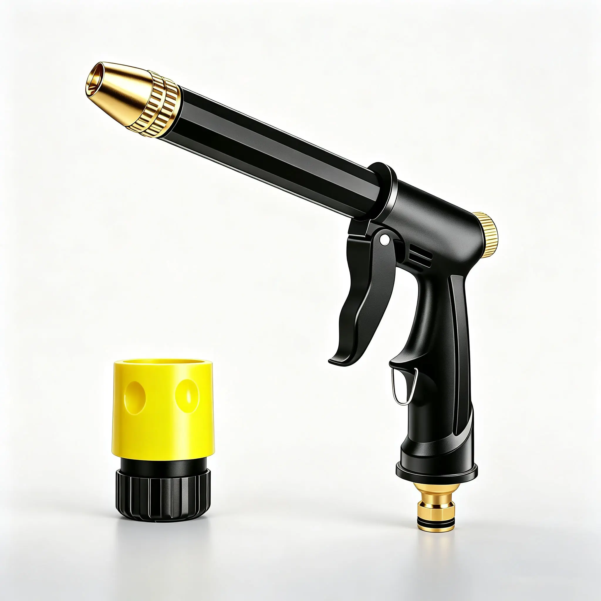Portable high pressure water sprayer-Resistant Plastic Body, Durable Multifunctional Nozzle, Garden Hose Compatible for Car Washing & Household Cleaning