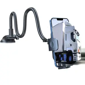 Car Phone Holder - Flexible Gooseneck Long Arm Phone Mount for Windshield with Washable Strong Suction Cup for All iPhone Android Smartphone