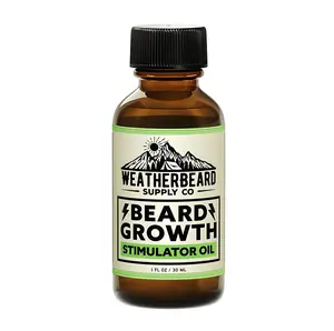 Weatherbeard Beard Growth Stimulator Oil - Daily Beard Oil for Fuller-Looking, Softer Beard Hair