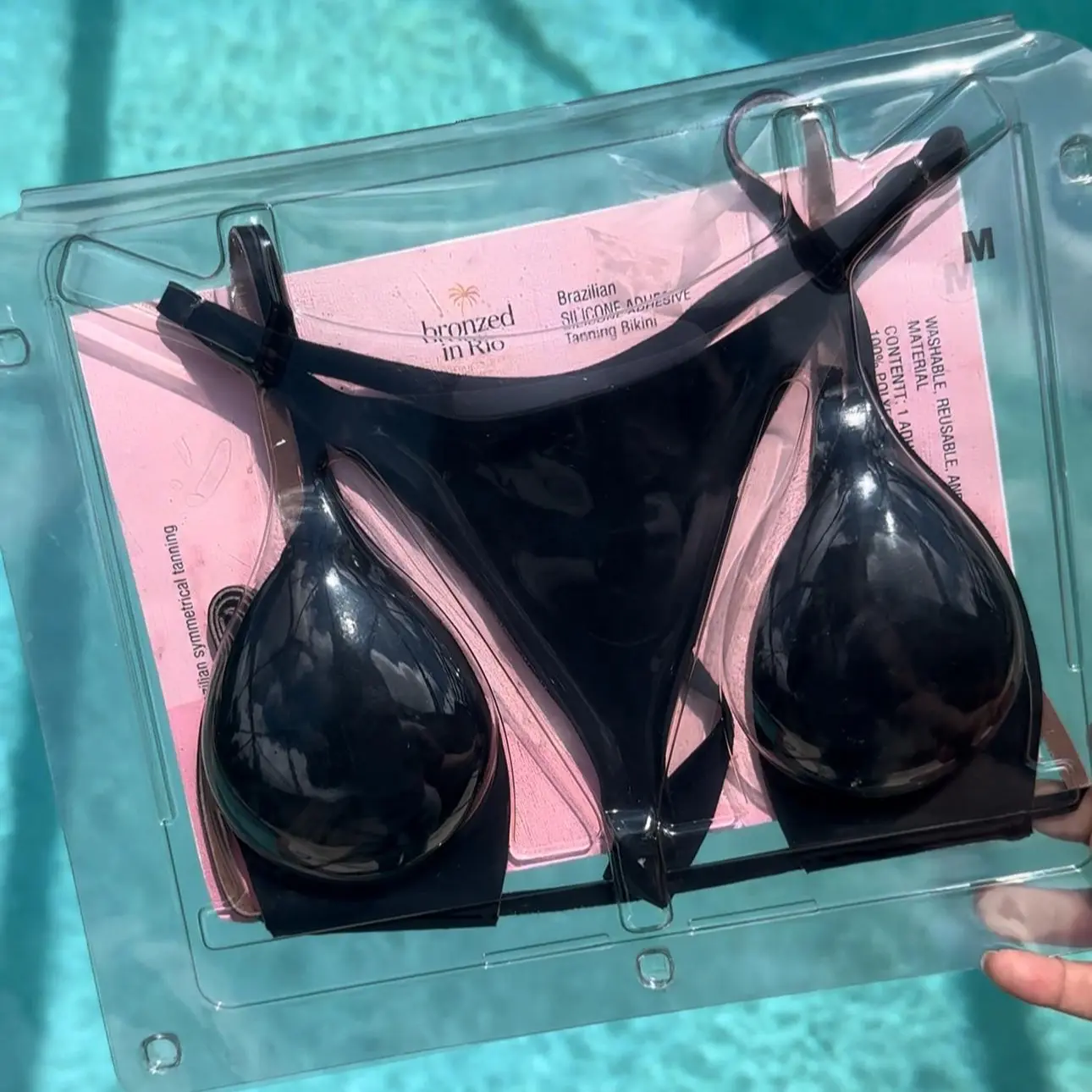 Brazilian Tanning Silicone Adhesive Bikini only available through us. No returns.