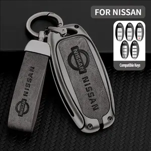 Car key cover, metal protective case, durable car key shell, suitable for Nissan Altima, Maxima, Rogue, Infiniti, key remote protective cover