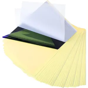 50 Sheets Tattoo Transfer Paper, Thermal Stencil Paper for Tattooing, A4 Size 4 Layers DIY Tracing Stencils Papers Tattoo Supplies Kit