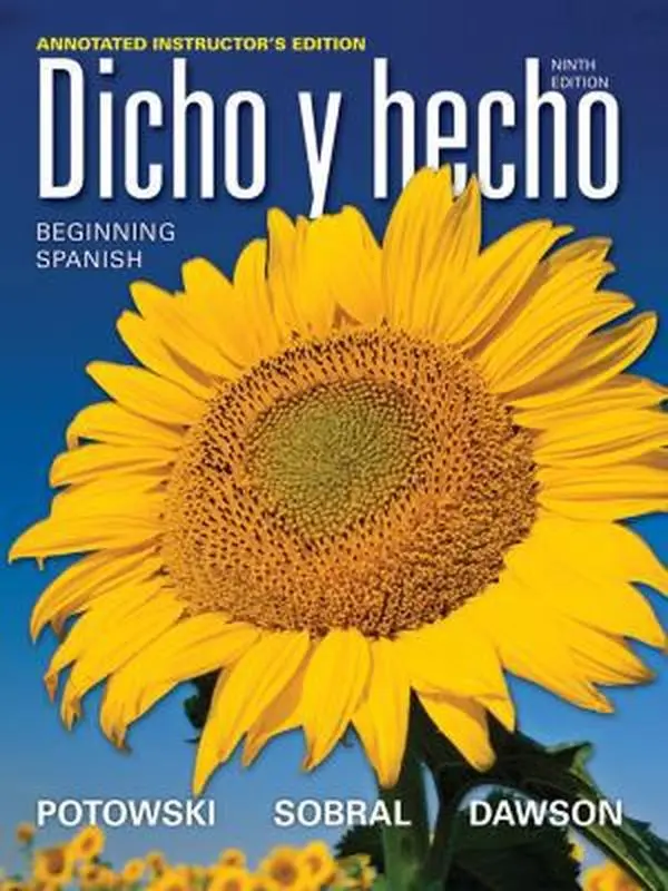 USED-Dicho y hecho: Beginning Spanish, Annotated Instructor's Edition by Laila M. Dawson (Hardcover)