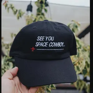 See You Space Cowboy 90s Anime Embroidered Hat Baseball Cap Trucker Cap Gif