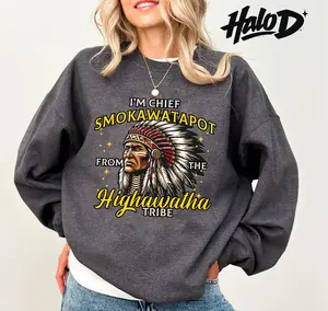 I’m Chief Of Smokawatapot Shirt Funny Tribe Graphic Shirt Native Chief Unisex Adult Humor Shirt