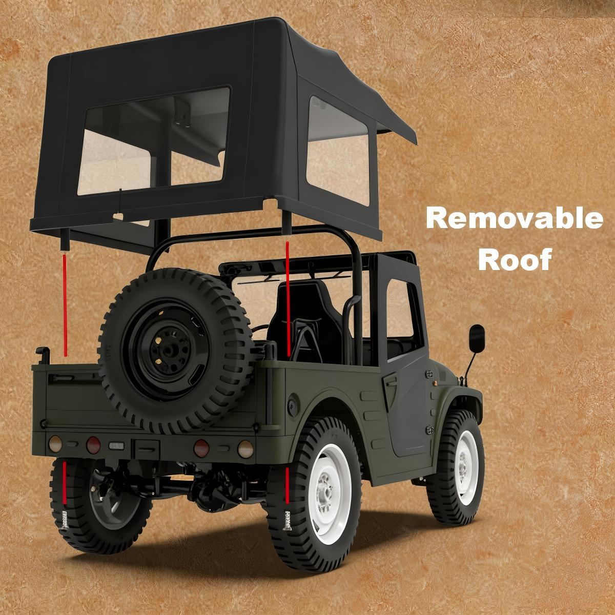 1:10 Scale 4WD Off-Road RC Crawler, Full-Proportional Remote Control All-Terrain RC Truck, RTR & Modifiable RC Toy for Boys & Girls Kids