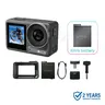 Xtra Edge Action Vlogging Camera - 1/1.3" Sensor, 4K Cinematic Recording, Hyper Stabilization, 52ft Waterproof, 3-Hour Cold-Resistant Battery, Universal Quick Mount, Protective Frame, Handheld Device for Content Creators, Adventure Photography