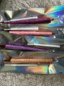 Glitter Pen Set with Replacement Ink - Includes 3 Glitter Pens in Assorted Colors