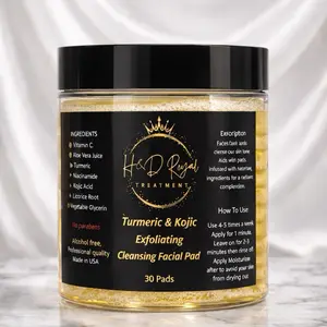 Tumeric & Koljic exfoliating  Cleansing Pads Skincare Aloe Aloe Vera Daily Exfoliant