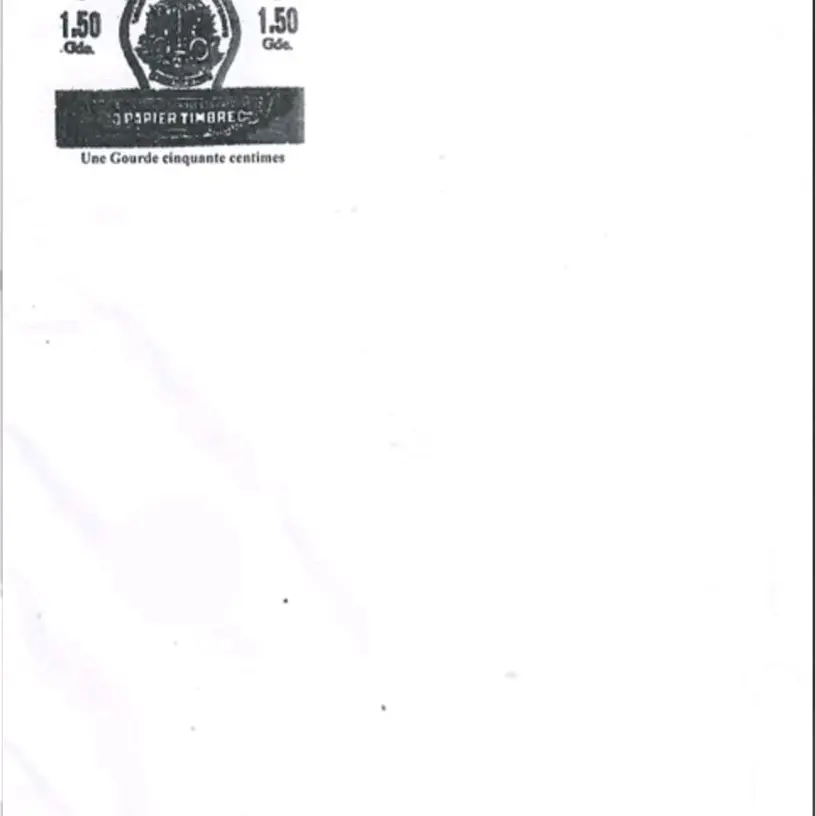 Papye Timbre / Papier estampé rituel d'Haïti