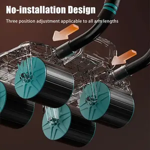 2026 New Version 4-Wheel Abdominal Trainer Set (3-Piece), Elbow Rest Auto Rebound Core Workout Machine with Knee Mat, Modern Home Gym Gear, Perfect Gift for Festivals