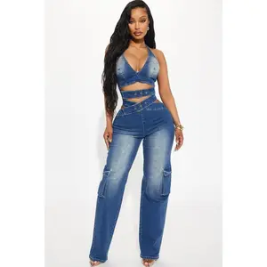 Look For Me Denim Jumpsuit - Medium Wash G
