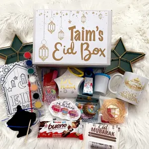 Personalized Kid’s Eid Box - Large Customizable Gift for Family, Friends & Neighbors with Assorted Items for Eid Celebrations -