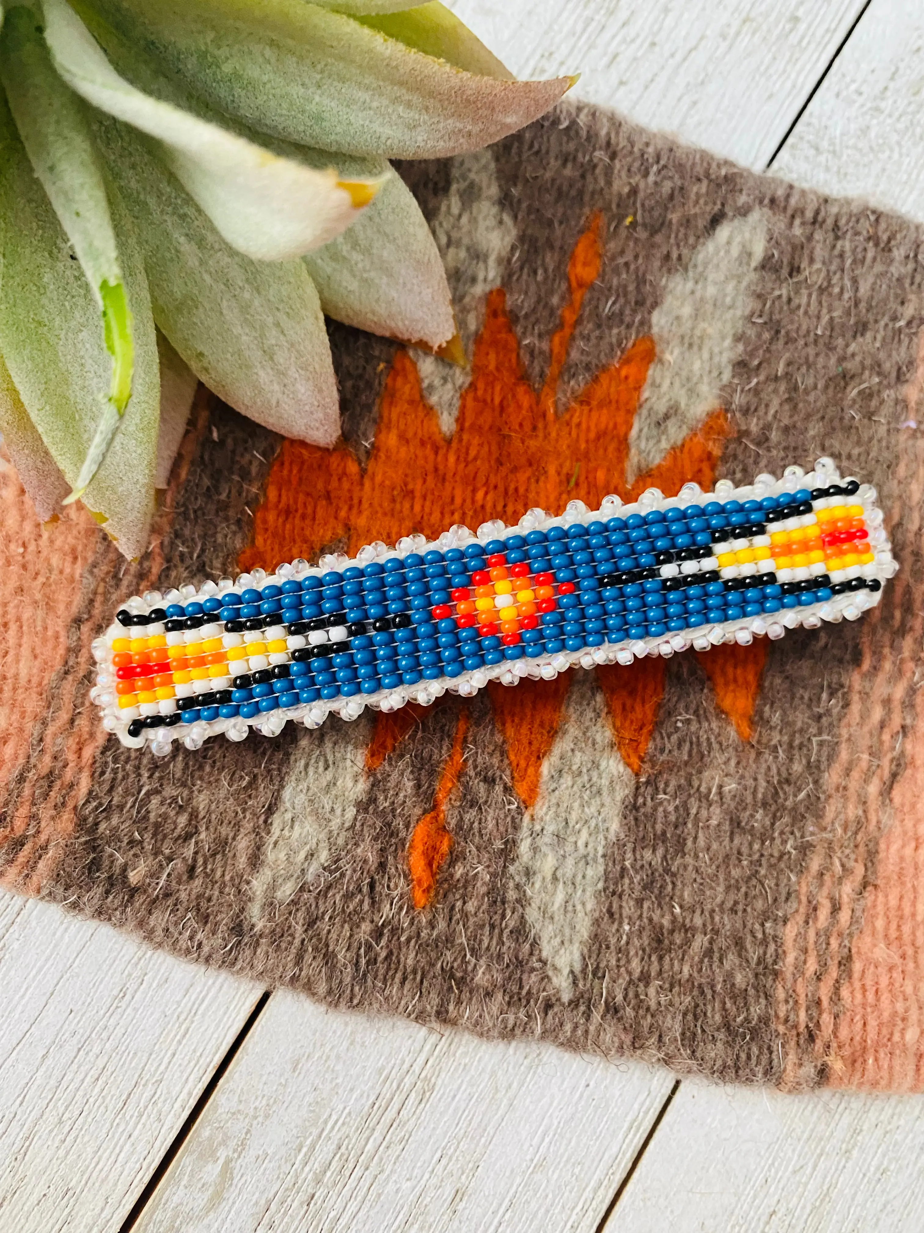 Handcrafted Handmade Beaded Barrette