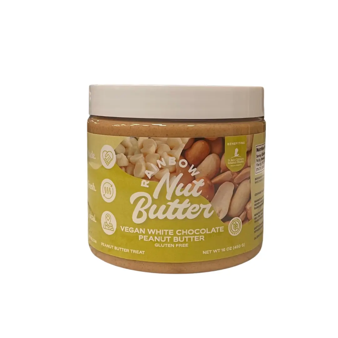 Vegan White Chocolate Peanut Butter Nut Butter Spread with Snack Dessert
