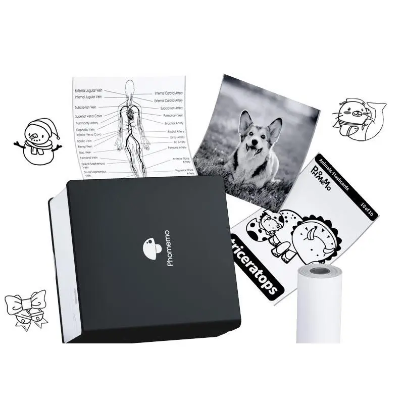 M02 English-Black (comes with 1 roll of paper 53mm