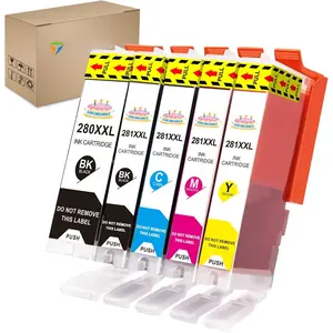 PGI-280XXL CLI-281XXL 280XL 281XL Compatible Ink Cartridges Replacement for  Printer ts702 TR8620a