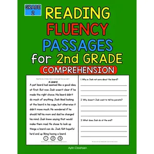 2nd Grade Fluency Passages with Comprehension Questions Workbook: Second Grade Reading Fluency Passages and Comprehension Questions for Grade 2, ... Passages for Ages 7-8 (K-5 Fluency Passages) Paperback – April 22, 2024