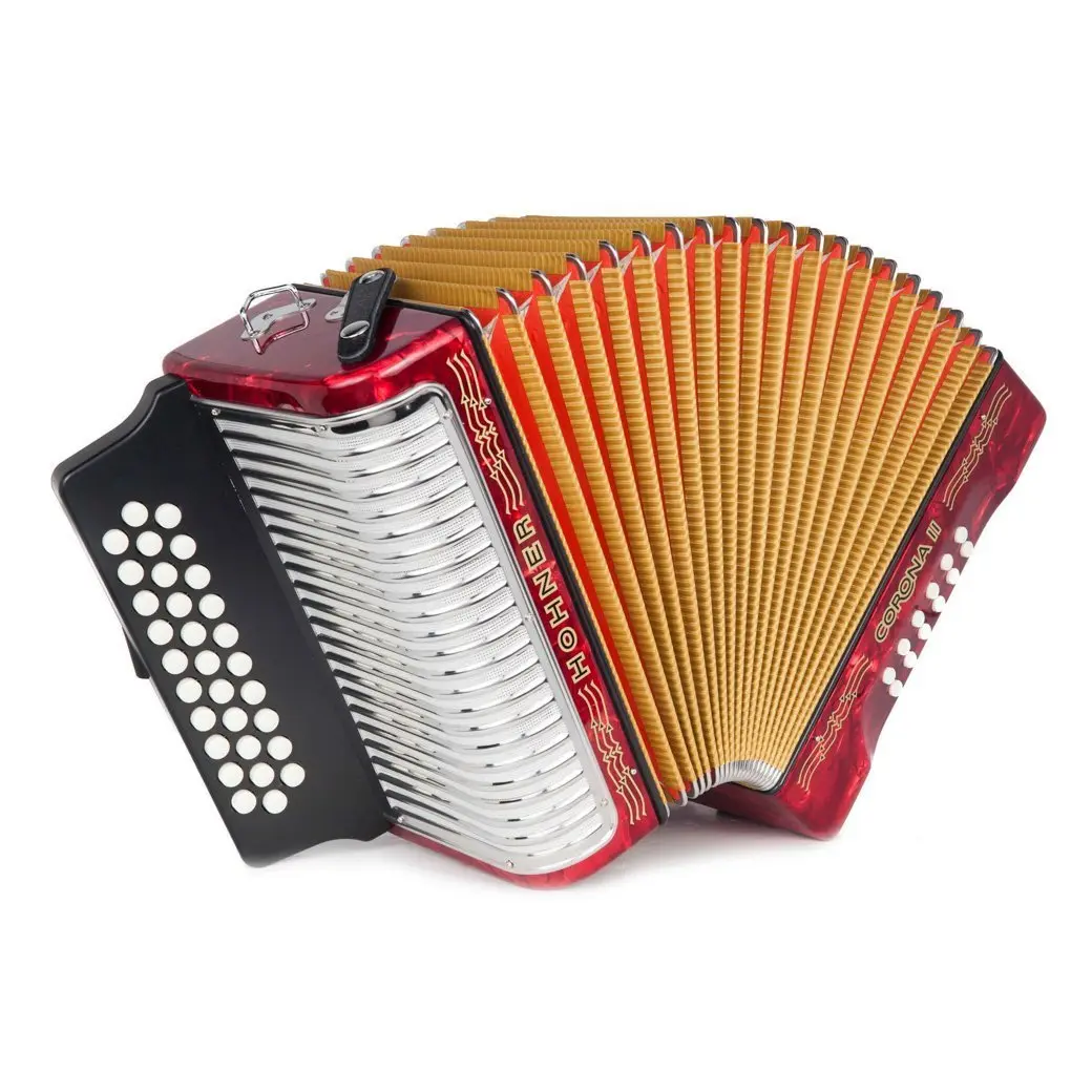 Hohner Corona II Accordion FBE Red