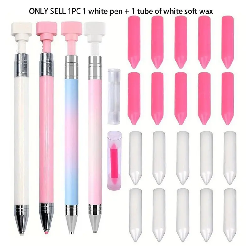 Diamond Painting Pen Set with Sticky Pen and 10 Replaceable Wax Tips, Diamond Art Tools, Perfect for Home School Office DIY Art Projects Gift Ideas