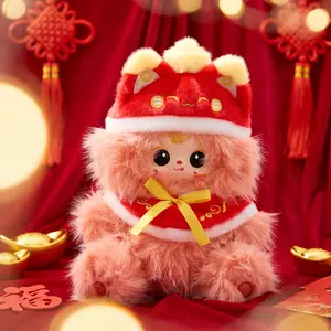 Samuel  680% Cute Pets Bring Good Fortune to Welcom the Spring Festival 680% Soft Furry Collectibles,Backpack decoration Stuffed Animal Stuffed Animal-blind box, cute toys