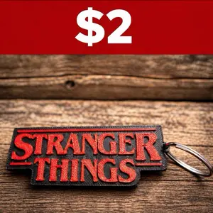 Stranger Things Keychain with Key Ring - Perfect for Fans of the Series