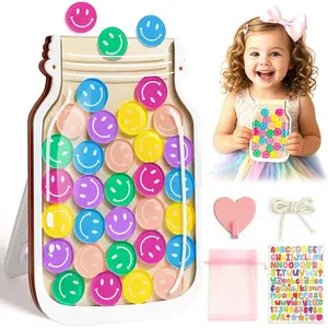 Magnetic Reward Jars for Kids - 8" Star Smiley Tokens Reward Jar, Reward System Behavior Chart for Classroom and Home, Perfect for Potty Training