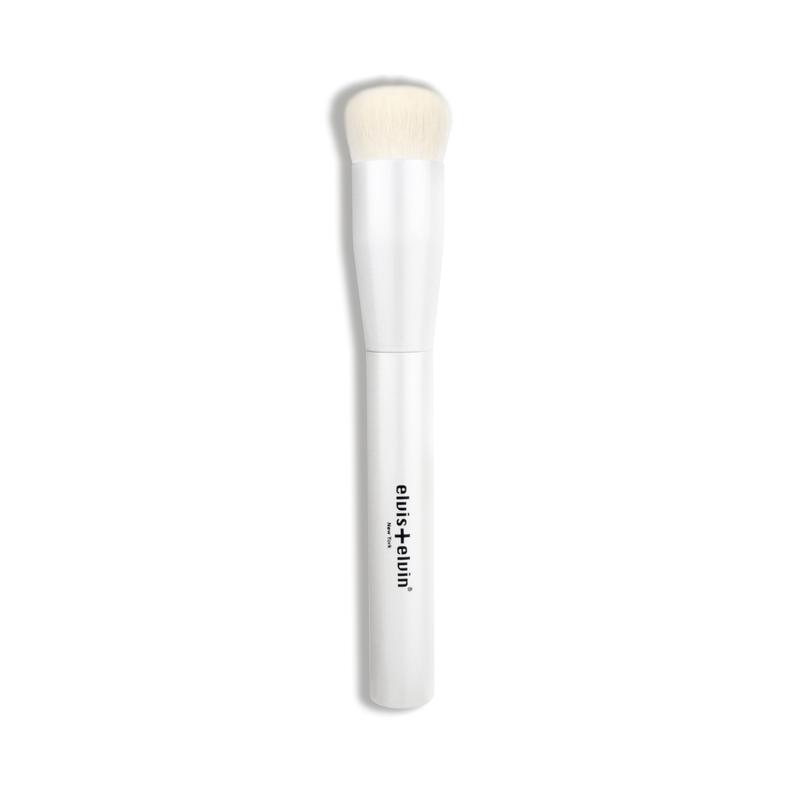 Elvis+Elvin Cruelty-Free Magnetic Tip Blush Brush - Patented Micro Crystal Fiber Bristles, Circular Motion Application, Gentle Touch, Blush Blending, Cream & Powder Makeup, Skin Flawless Finish, Single Item