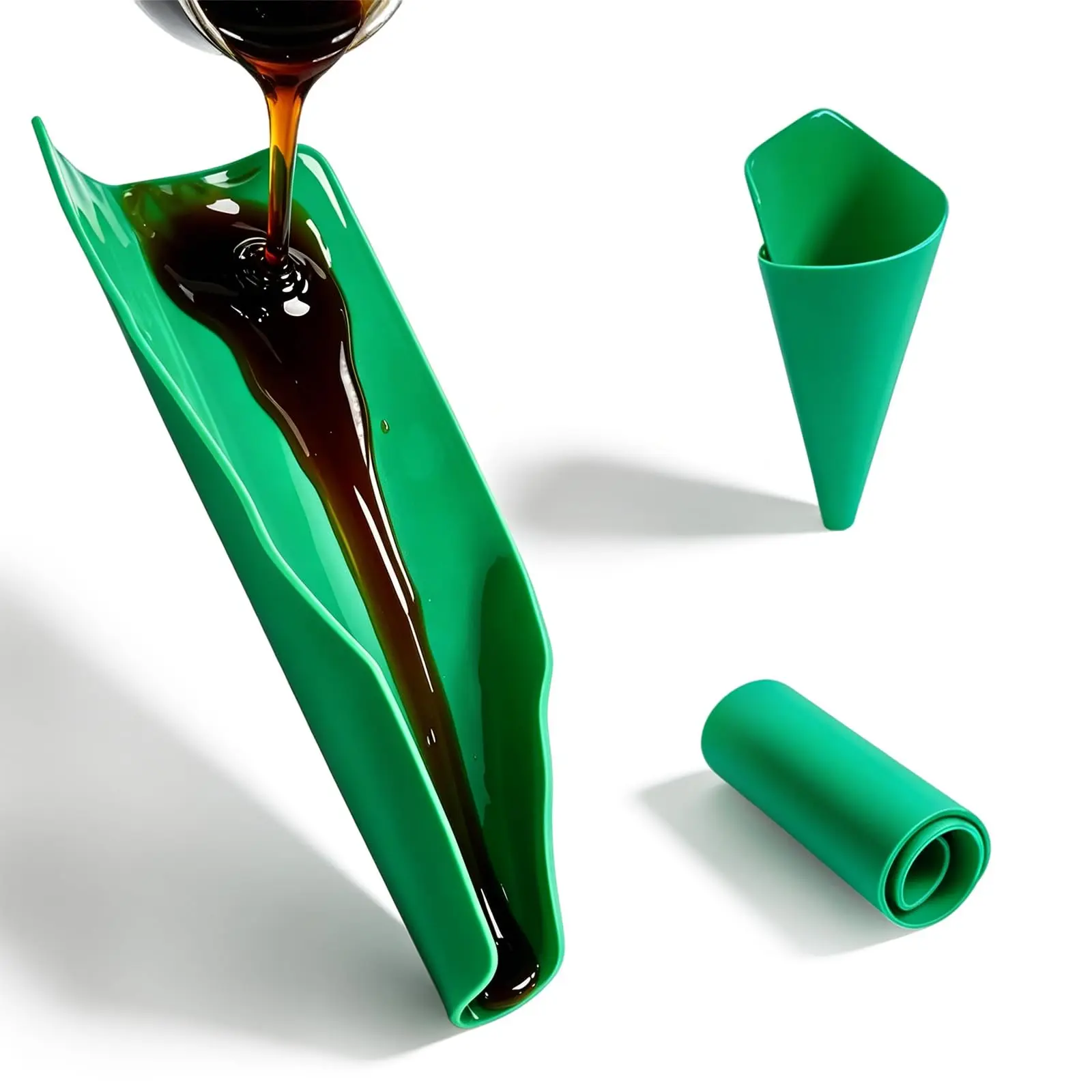 Aluminum Alloy PC Car Flexible Oil Drain Guide Tool - Flexible Folding Oil Leakage Funnel - Equipment Maintenance Deformation Truchk Oil Guide Plate Oil Guide Tool