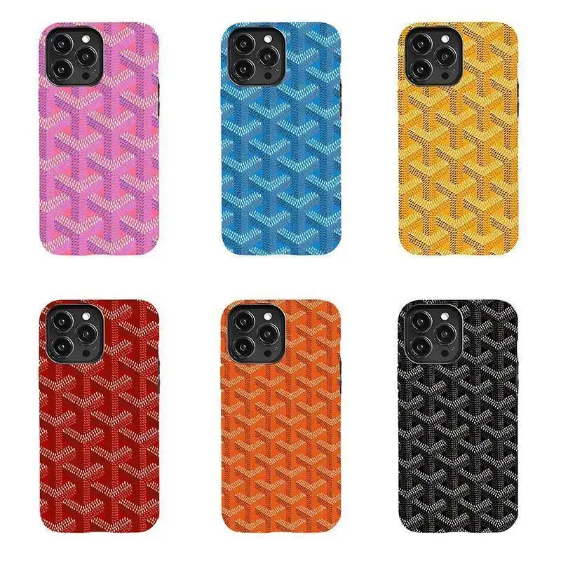 Leather Design Phone Case, Luxury High-End Parisian Dogtooth Print TPU Cover  Accessories Durable ProtectSuitable for iPhone 17-11 Pro Max/Plus and  Samsung Galaxy S23-25