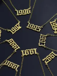 A fashionable hollowed out line style digital necklace suitable for daily wear, vacation dates, and other occasions, and is also a surprising and exquisite small gift, Dainty Boho Necklace