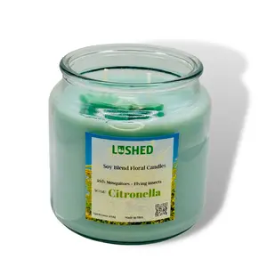 Citronella All-Natural Long-Lasting Candles for Mosquito-Free Outdoor Spaces Decor Scent