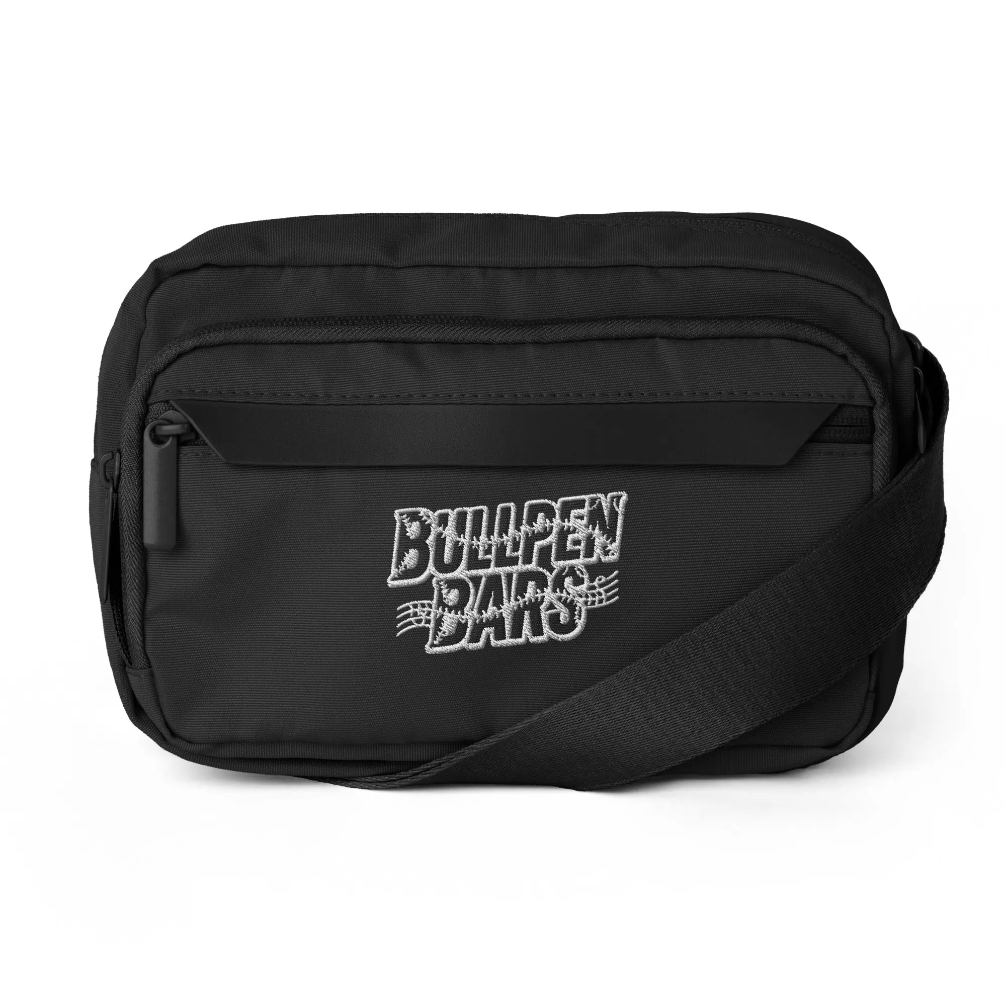 Bullpen Bars Men's Urban Casual Crossbody Messenger Bag, Adjustable Strap, Multi-Function, Recycled Material