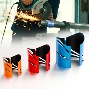 Metal Pipe Cutting Guide Kit, Pipe Saddle Template Cutting Guide - Suitable Pipe Diameters 1-7/8", 2-3/8", 2-7/8" |   Markable 22.5 ° , 45 ° , 90 ° |   Cross & Saddle Cuts |   Anti-Shift Magnetic Liner
