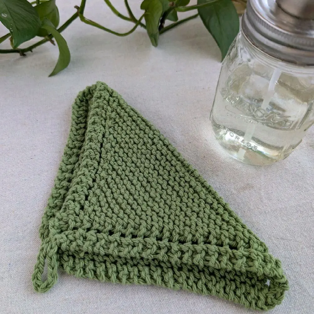 EarthWoven Handmade Craft Crochet Weave Cotton Dishcloth - 7x7 in, Super Absorbent, Long-Lasting, Washable Home Cleaning Cloth for Kitchen Everyday Use (Multiple Colors Available)