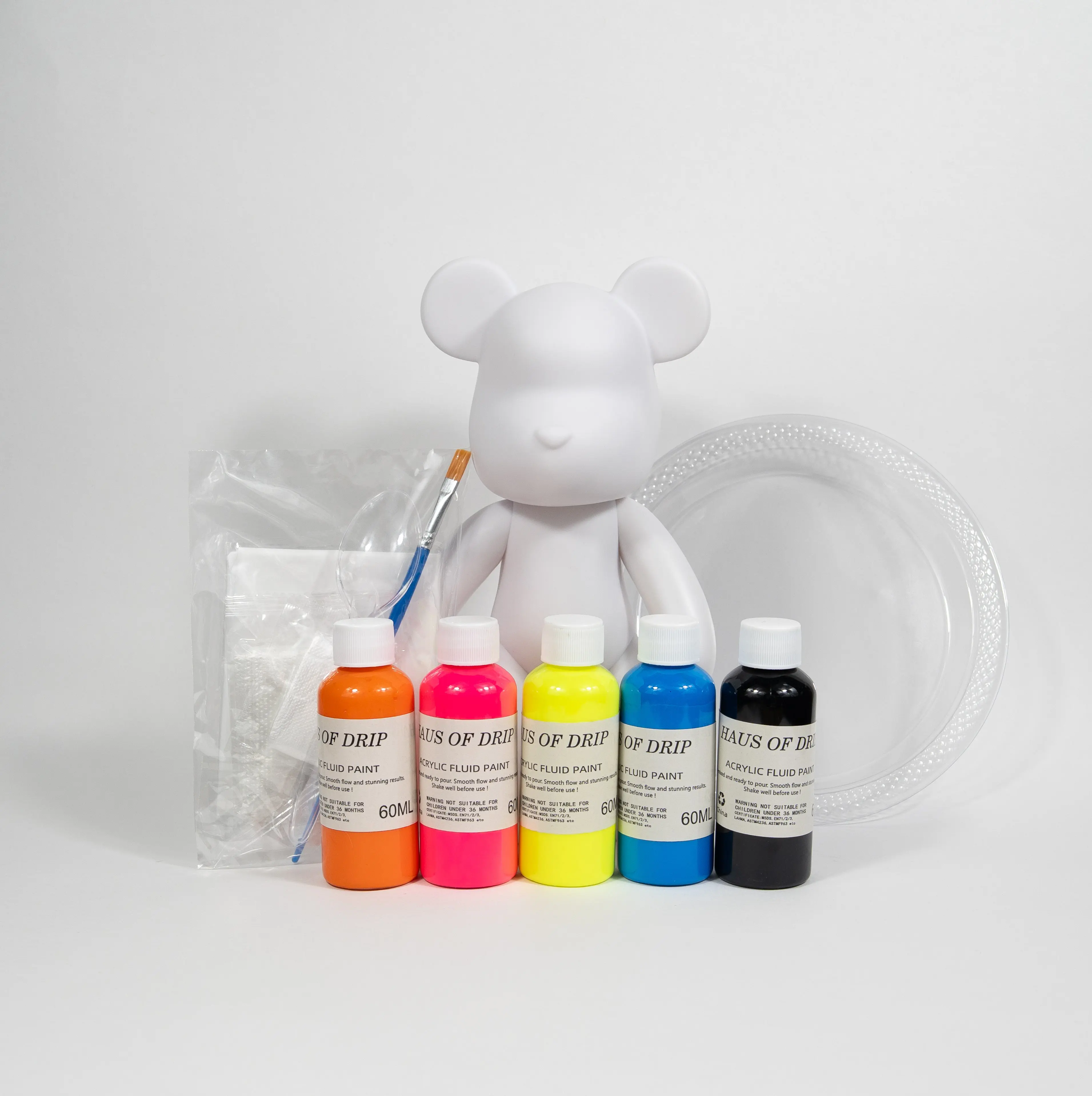 Neon Splatter Kit: LIMITED EDITION Disposable Cup Protective Gloves