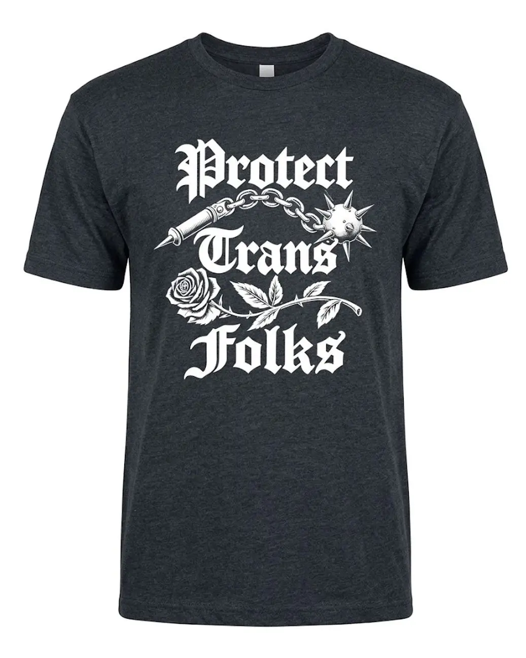 Men's Trans Rights Graphic Print Short Sleeve T-Shirt, Protect Trans Folks Multi-Size Top QF4, Short Sleeve Tops