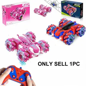 Remote Control Stunt Car, 360° Spin Roll, LED Colorful Lights, Cool Appearance, Dual-Sided Driving, Kids Birthday Gift!