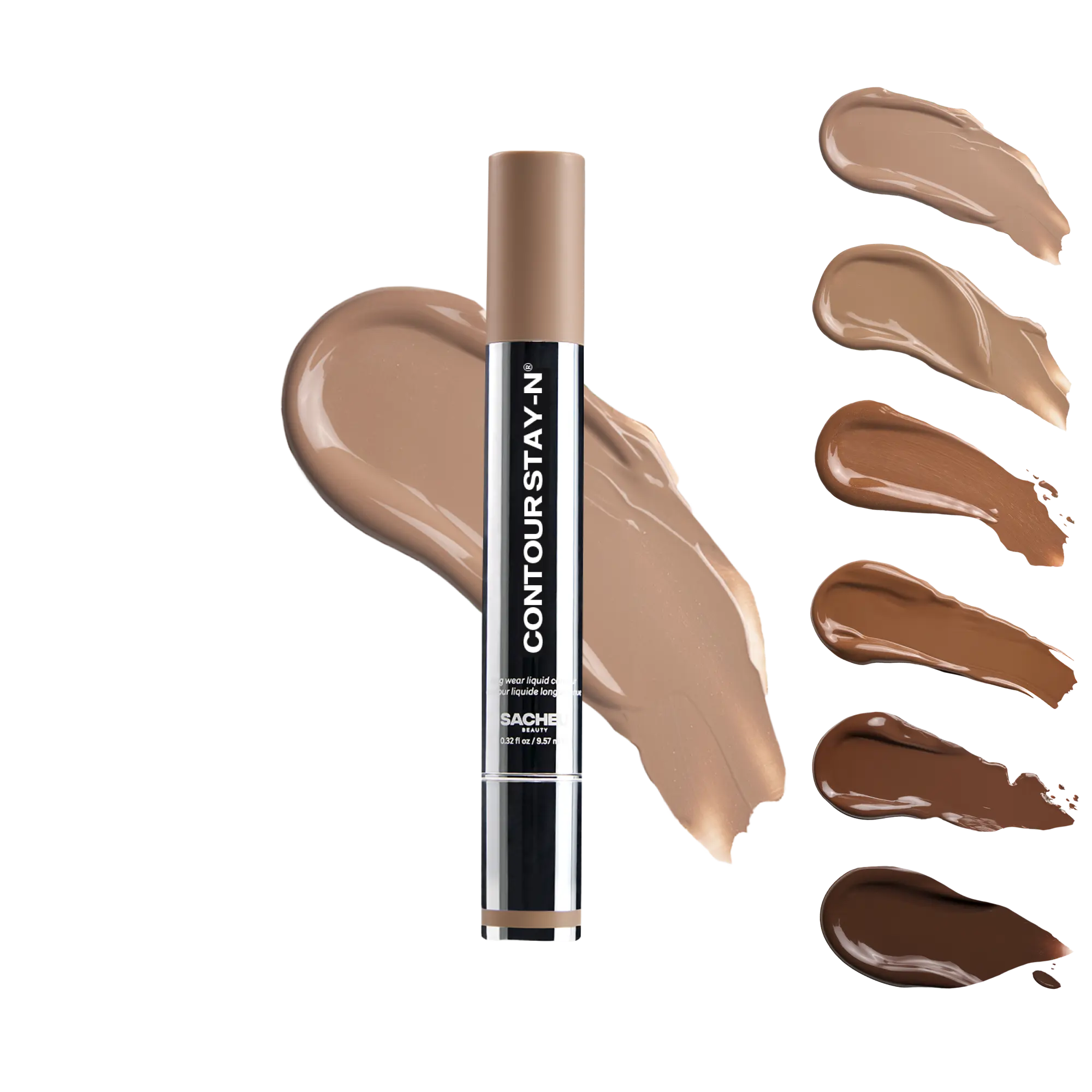 sacheu Contour STAY-N - All-Day Liquid Contour - Long-lasting, buildable, ultra-blendable contour