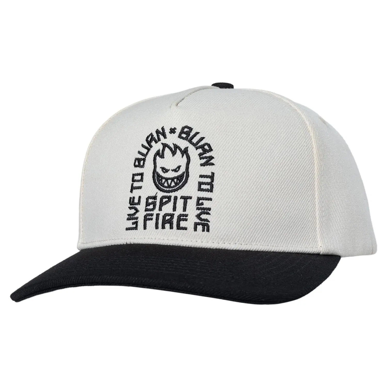 Spitfire Wheels Hat LTB Arch Snapback Off White/Black